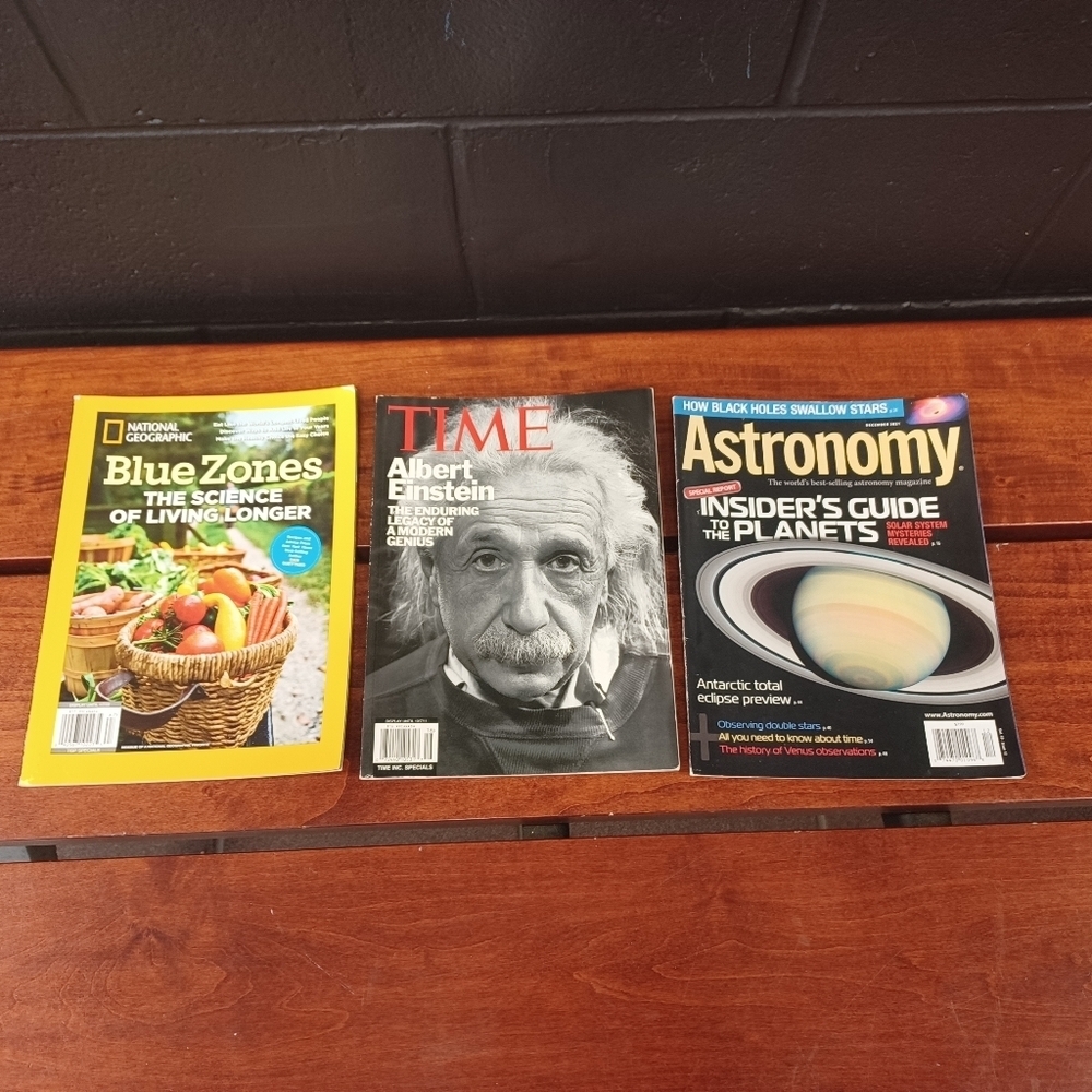 Time Magazine Albert Einstein Special '11 Astronomy Dec '21 National Geogra '22